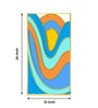 Colorwave Sunburst Glass Finish Vertical Wall Art