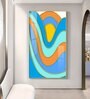 Colorwave Sunburst Glass Finish Vertical Wall Art
