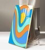 Colorwave Sunburst Glass Finish Vertical Wall Art