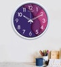 Blue Plastic Block Modern Wall Clock