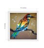 Colourful Bird Handmade Acrylic Paint On Canvas Unframed