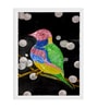 Colourful Bird Handmade Acrylic Paint On Canvas Unframed
