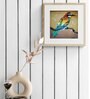 Colourful Bird Handmade Acrylic Paint On Canvas Unframed