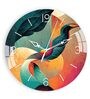 Colourful Leaves Acrylic Wall Clock