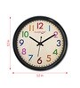 Number Multicolor Plastic Kids Wall Clock