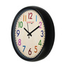 Number Multicolor Plastic Kids Wall Clock