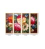 Roses Multicolour Canvas Framed Landscape Panel Set of 4
