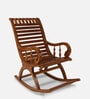Colourodo Solid Wood Rocking Chair in Teak Finish
