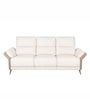 Dusk Fabric 3 Seater Motorized Recliner Sofa in Beige Colour