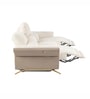 Dusk Fabric 3 Seater Motorized Recliner Sofa in Beige Colour