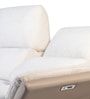Dusk Fabric 3 Seater Motorized Recliner Sofa in Beige Colour
