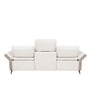 Dusk Fabric 3 Seater Motorized Recliner Sofa in Beige Colour