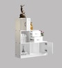 Colum Book Shelf in White Colour With Drawers
