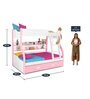 Columbia Bunk Bed in Pink Colour with Drawer Storage