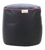 Combo Classic XXXL Bean Bag & Liner Round Pouffe with Beans in Grey Colour