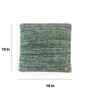 Combu Green 100% Cotton Anna16X16 Inches Knitted Cushion Cover