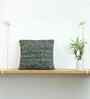Combu Green 100% Cotton Anna16X16 Inches Knitted Cushion Cover