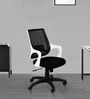 Comet Breathable Mesh Ergonomic Chair in Black & White Colour