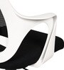 Comet Breathable Mesh Ergonomic Chair in Black & White Colour