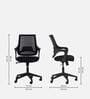 Comet Ergonomic Chair In Black Colour