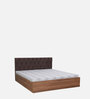 Comet Queen Size Bed in Exotic Teak Finish with Box Storage