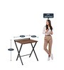 Comfort Foldable Study Table in Teak Colour