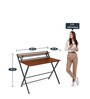 Comfort Foldable Study Table in Teak Colour