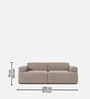 Comfort Haven Fabric 2 Seater Sofa In Mouse Grey Colour