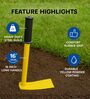 Yellow Comfort High-Visibility Garden Hoe
