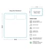 White 100% Cotton Double King Size Bedsheet with 2 Pillow Covers White 100% Cotton Double King Size Bedsheet with 2 Pillow Covers