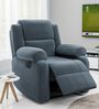 Comfy 1 Seater Recliner Sofa In Suede Fabric