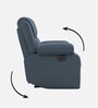 Comfy 1 Seater Recliner Sofa In Suede Fabric