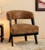 Comfy Barrel Chair in Brown Colour