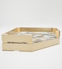 Comfy Corner Large Dog Bed in Natural Finish