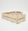 Comfy Corner Large Dog Bed in Natural Finish
