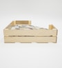 Comfy Corner Large Dog Bed in Natural Finish