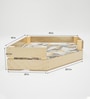 Comfy Corner Large Dog Bed in Natural Finish
