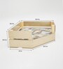 Comfy Corner Small Dog Bed in Natural Finish