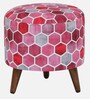 Comfy Fabric Seating Stool In Multicolour