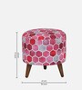 Comfy Fabric Seating Stool In Multicolour