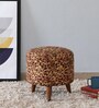 Comfy Fabric Foot Stool In Multicolour