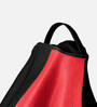 Comfy Leatherette Bean Bag with Beans in Red & Black Colour,