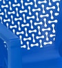 Comfy Plastic Chair in Blue Finish, Set of 2