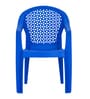 Comfy Plastic Chair in Blue Finish, Set of 2