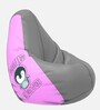 Print-a-Bean 4XL Bean Bag with Beans In Pink & Grey