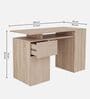 Comino Study Table With Beige Finish Comino Study Table With Beige Finish