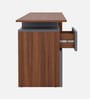 Comino Study Table in Planked Walnut and Grey Finish Comino Study Table in Planked Walnut and Grey Finish