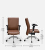CommandCOMMAND MB PURE LEATHER CHAIR TAN