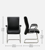 CommandCOMMAND VISITOR LEATHERITE CHAIR BLACK