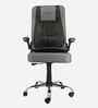 Commando  Leatherette HB Executive Chair In Black & Grey Colour